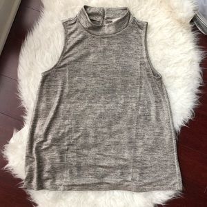 LOFT Shimmer Mockneck Shell